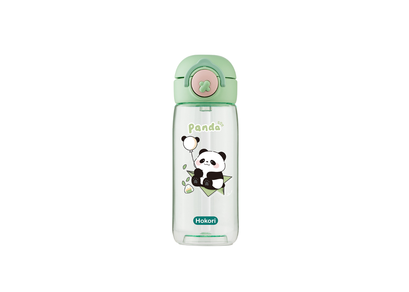 Bình nước trẻ em Panda 480ml Hokori Việt Nhật 0080